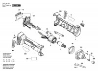 Bosch 3 601 JB5 440 GGS 18V-20 Cordless straight grinder Spare Parts